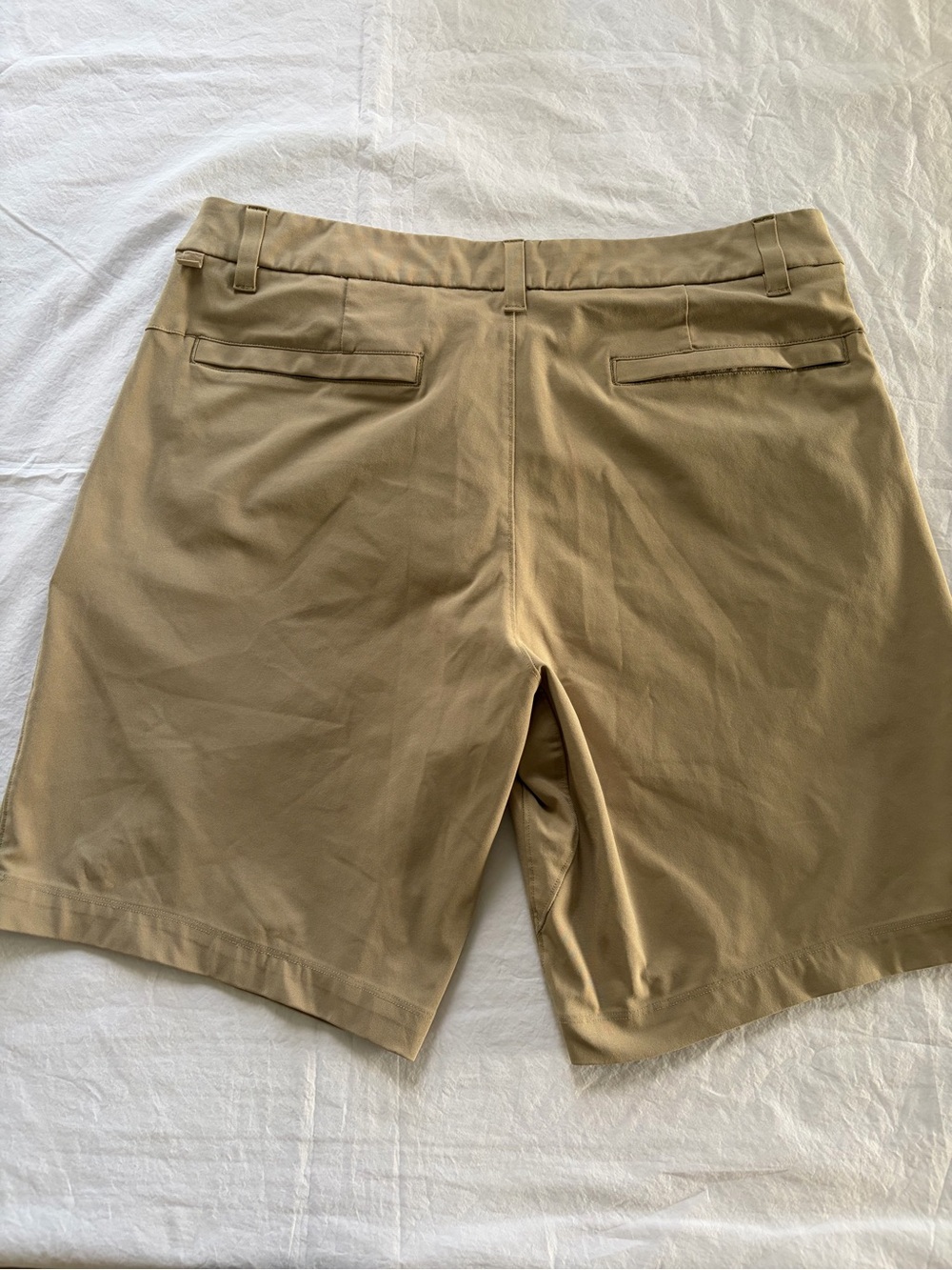 Lululemon Men's ABC Short 33 Khaki Tan Warpstreme Travel Golf Shorts 9" - Picture 8 of 16